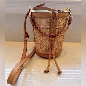 Tommy Bahama Rattan Bucket Handbag